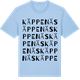 Blue Soul t-shirt med Käppenäs ordlek t-shirt