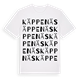 White t-shirt med Käppenäs ordlek t-shirt