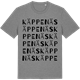 Mid Heather Gray t-shirt med Käppenäs ordlek t-shirt