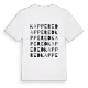 Kappered ordlek t-shirt