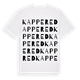 White t-shirt med Kappered ordlek t-shirt