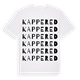 Kappered ordlek t-shirt