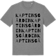 Mid Heather Gray t-shirt med Kaptensgården ordlek t-shirt