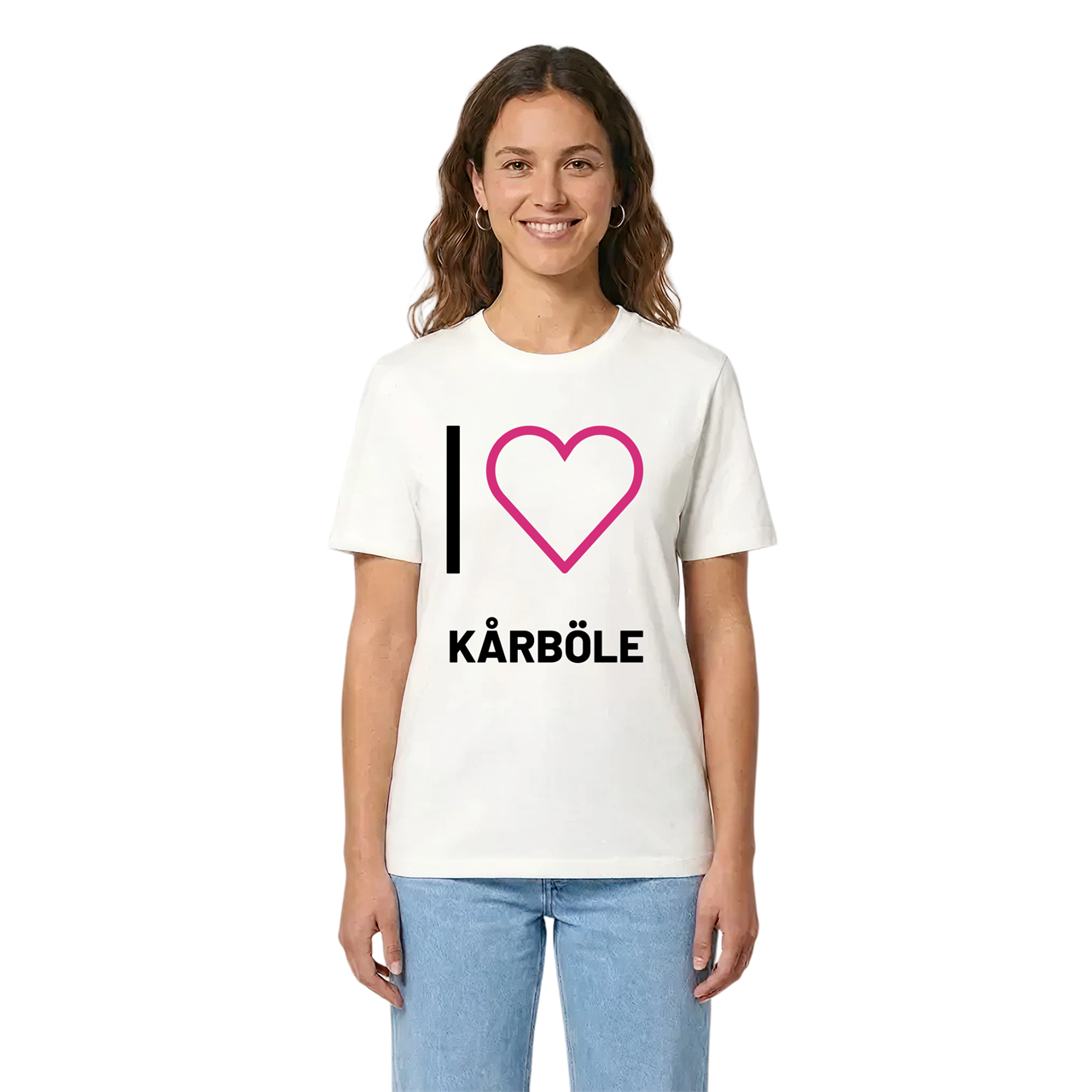 Jag älskar Kårböle t-shirt stort tryck i miljö