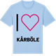 Blue Soul t-shirt med Jag älskar Kårböle t-shirt stort tryck