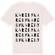 Vintage White t-shirt med Kareby ordlek t-shirt