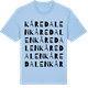 Blue Soul t-shirt med Kåredalen ordlek t-shirt
