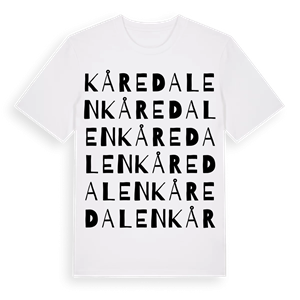 Kåredalen ordlek t-shirt – ekologisk bomull t-shirt från Pinshirt