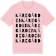 Pink Cotton t-shirt med Kåregården ordlek t-shirt