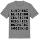 Mid Heather Gray t-shirt med Kårehogen ordlek t-shirt