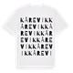 White t-shirt med Kårevik ordlek t-shirt