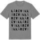 Mid Heather Gray t-shirt med Kårevik ordlek t-shirt