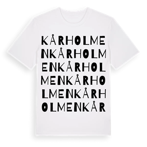 Kårholmen ordlek t-shirt – ekologisk bomull t-shirt från Pinshirt