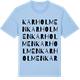 Blue Soul t-shirt med Karholmen ordlek t-shirt
