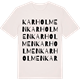 Vintage White t-shirt med Karholmen ordlek t-shirt
