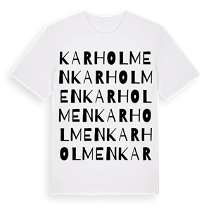 Karholmen ordlek t-shirt – ekologisk bomull t-shirt från Pinshirt