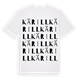 White t-shirt med Kärill ordlek t-shirt