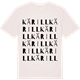 Vintage White t-shirt med Kärill ordlek t-shirt