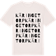 Vintage White t-shirt med Käringetorp ordlek t-shirt