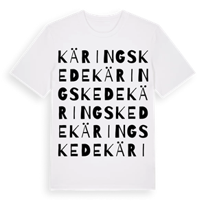 Käringskede ordlek t-shirt – ekologisk bomull t-shirt från Pinshirt