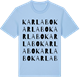 Blue Soul t-shirt med Karlabo ordlek t-shirt