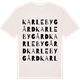 Vintage White t-shirt med Karleby gård ordlek t-shirt
