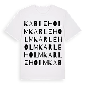 Karleholm ordlek t-shirt – ekologisk bomull t-shirt från Pinshirt