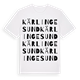 White t-shirt med Kärlingesund ordlek t-shirt