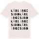 Vintage White t-shirt med Kärlingesund ordlek t-shirt