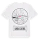 White t-shirt med Karlsberg t-shirt