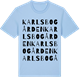 Blue Soul t-shirt med Karlsbogården ordlek t-shirt