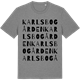 Mid Heather Gray t-shirt med Karlsbogården ordlek t-shirt