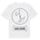 White t-shirt med Karlsborg t-shirt