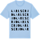 Blue Soul t-shirt med Karlserud ordlek t-shirt