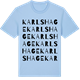 Blue Soul t-shirt med Karlshage ordlek t-shirt