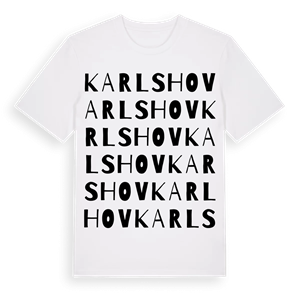 Karlshov ordlek t-shirt – ekologisk bomull t-shirt från Pinshirt