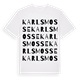 White t-shirt med Karlsmosse ordlek t-shirt