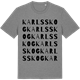 Mid Heather Gray t-shirt med Karlsskog ordlek t-shirt