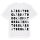 Kärna torg ordlek t-shirt
