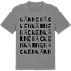 Mid Heather Gray t-shirt med Kärnebäcken ordlek t-shirt