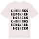 Vintage White t-shirt med Karningsberg ordlek t-shirt