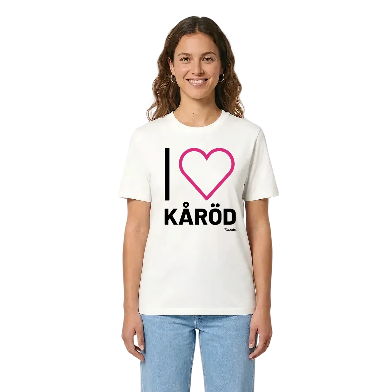 Jag älskar Kåröd t-shirt stort tryck i miljö