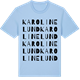 Blue Soul t-shirt med Karolinelund ordlek t-shirt