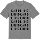 Mid Heather Gray t-shirt med Karolinelund ordlek t-shirt