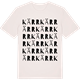 Vintage White t-shirt med Kärr ordlek t-shirt