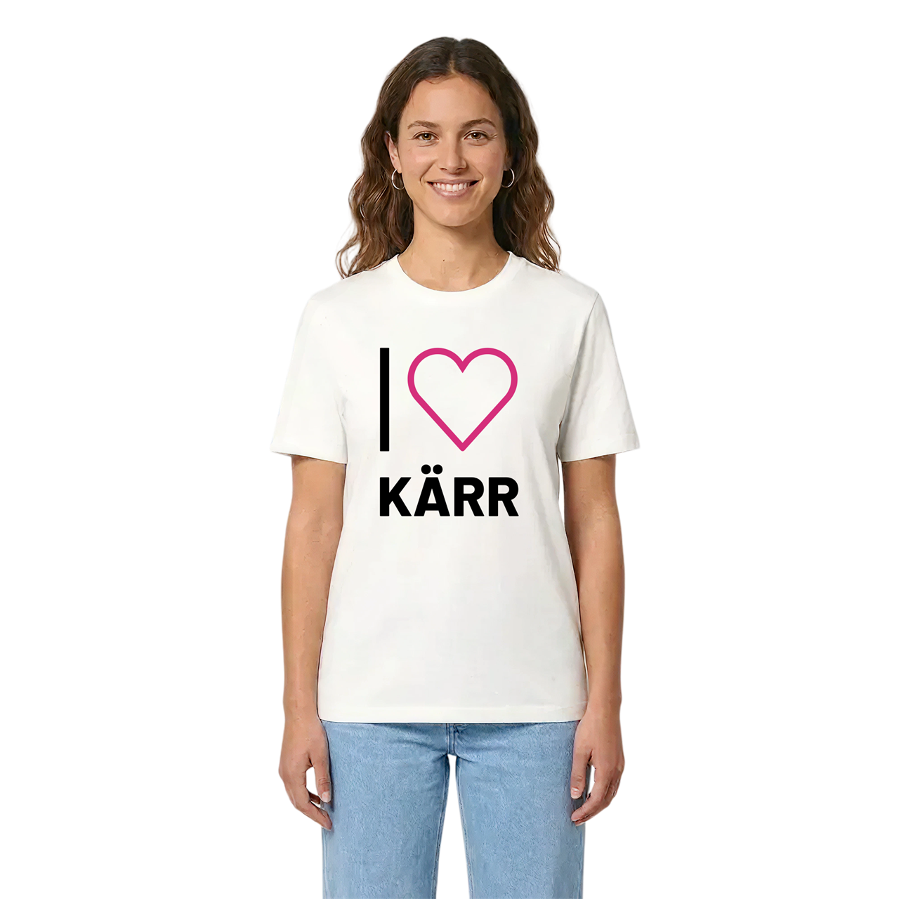 Jag älskar Kärr t-shirt stort tryck i miljö
