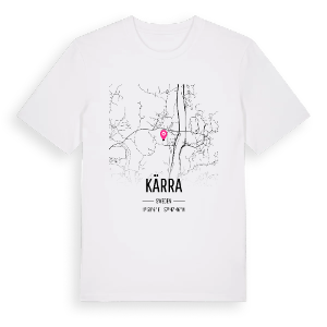 Kärra karta t-shirt – ekologisk bomull t-shirt från Pinshirt