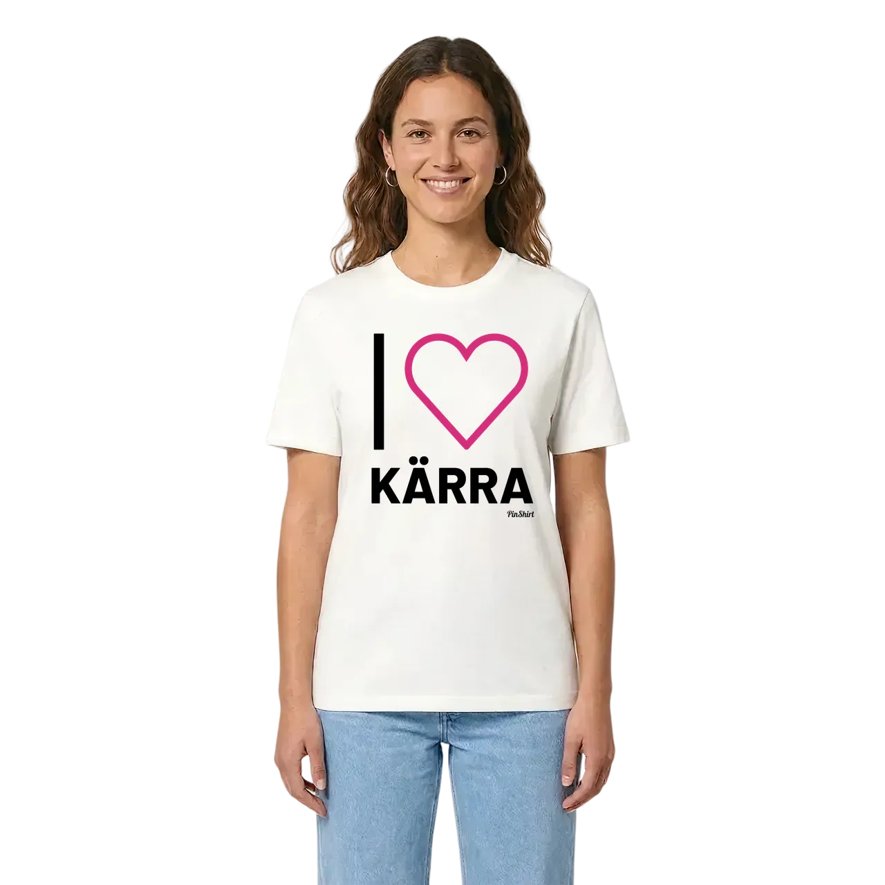 Jag älskar Kärra t-shirt stort tryck i miljö