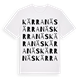 White t-shirt med Kärra näs ordlek t-shirt