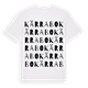 White t-shirt med Kärrabo ordlek t-shirt